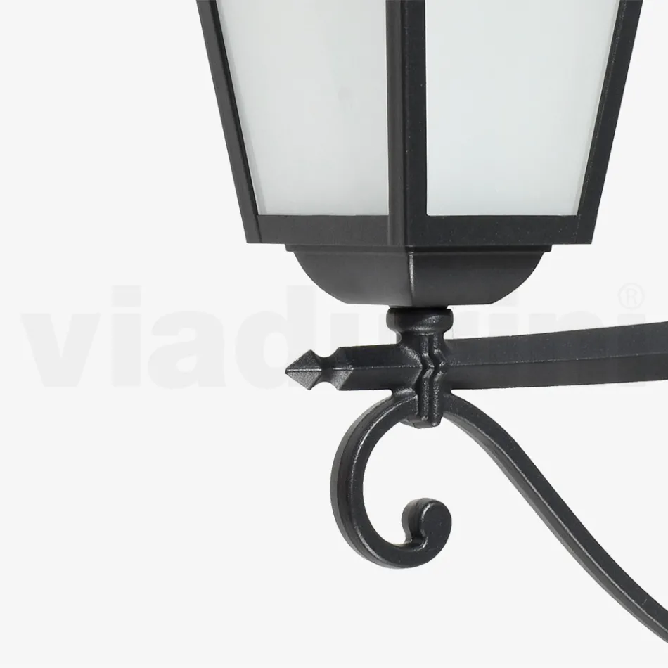 Outdoor Lamp Made of Anthracite Aluminum and Glass Made in Italy - Elric Viadurini