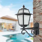 Outdoor Lamp Made of Anthracite Aluminum and Glass Made in Italy - Elric Viadurini