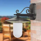 Outdoor Lamp in Anthracite Gray Aluminum Made in Italy - Belen Viadurini