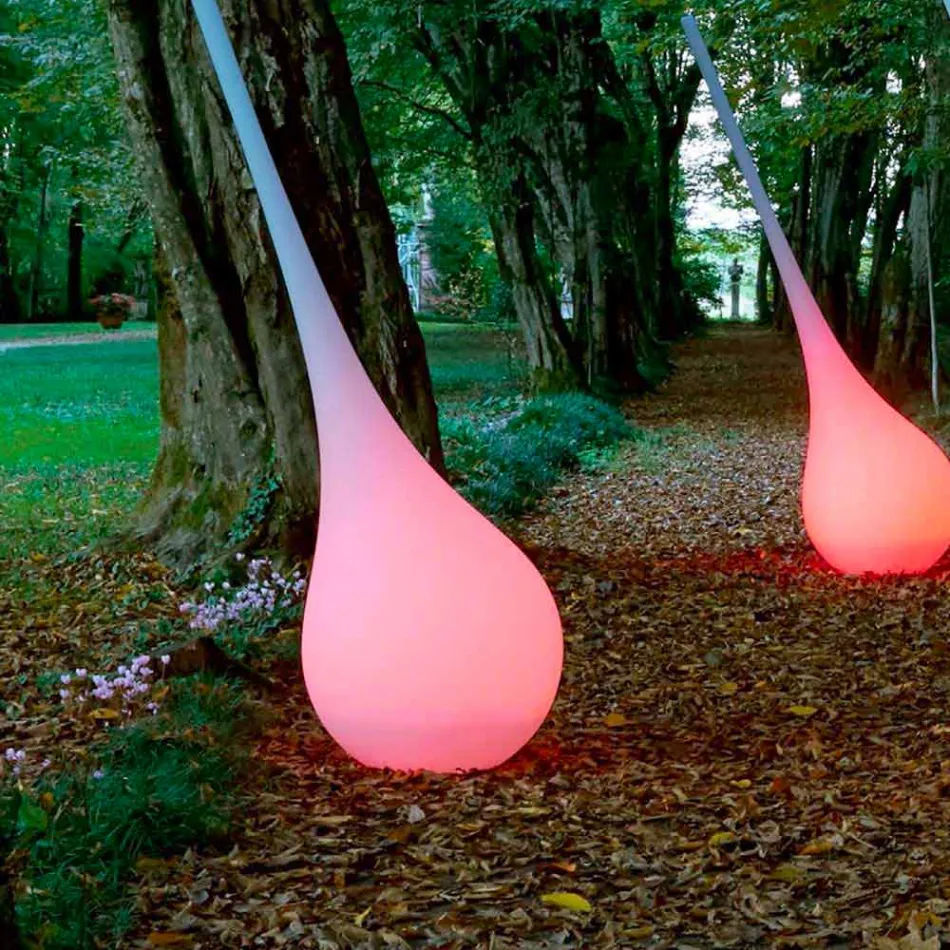 RGB Floor Lamp Vase of Decoration with Plastic Design - Ampoule by Myyour Viadurini