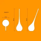 RGB Floor Lamp Vase of Decoration with Plastic Design - Ampoule by Myyour Viadurini