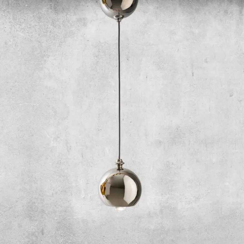 Modern Hanging Lamp in Ceramic Made in Italy - Lustrini L5 Aldo Berrnardi Viadurini