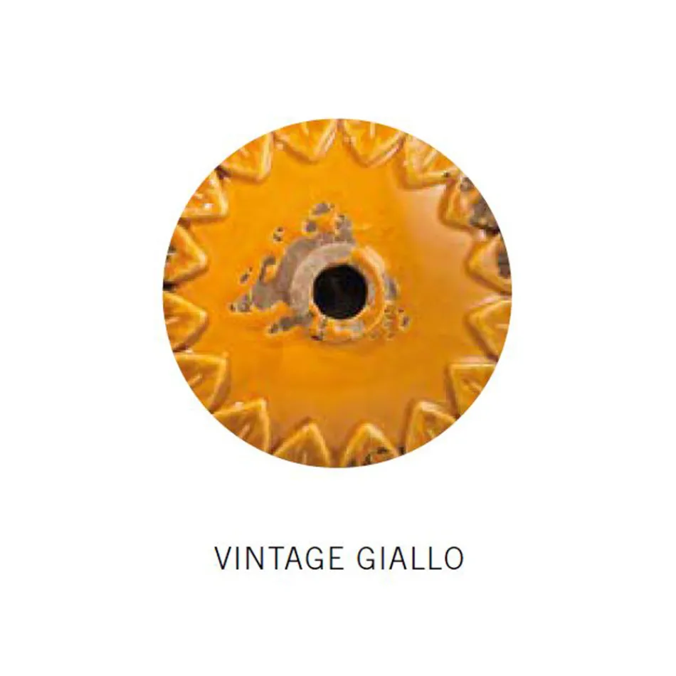 Artisan and Industrial Ceramic and Iron Suspension Lamp - Industrial Viadurini