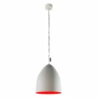 Suspension lamp In-es.artdesign Flower S Cement concrete finish Viadurini