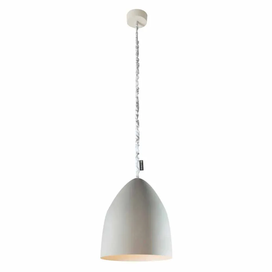 Suspension lamp In-es.artdesign Flower S Cement concrete finish Viadurini