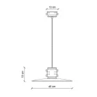 Suspension Lamp in Iron and Industrial Handmade Ceramic - Urban Viadurini