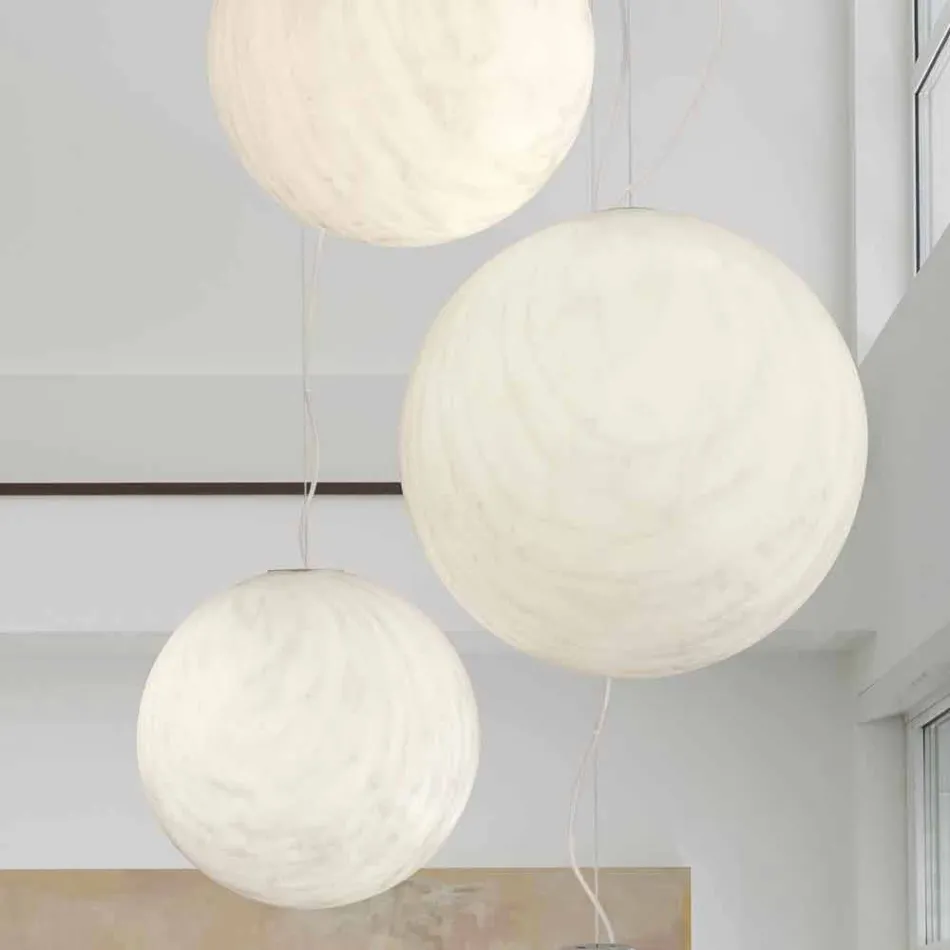 Slide Mineral polyethylene suspension lamp made in Italy Viadurini