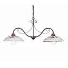 Hanging Lamp 2 Lights in Handmade Ceramic with Passanastri - Naples Viadurini