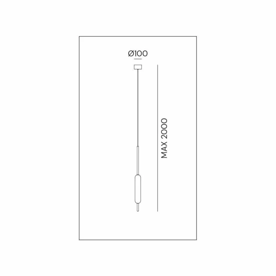 Suspended Lamp with 1, 3 or 6 Lights in Brass Modern Design - Typha by Il Fanale Viadurini