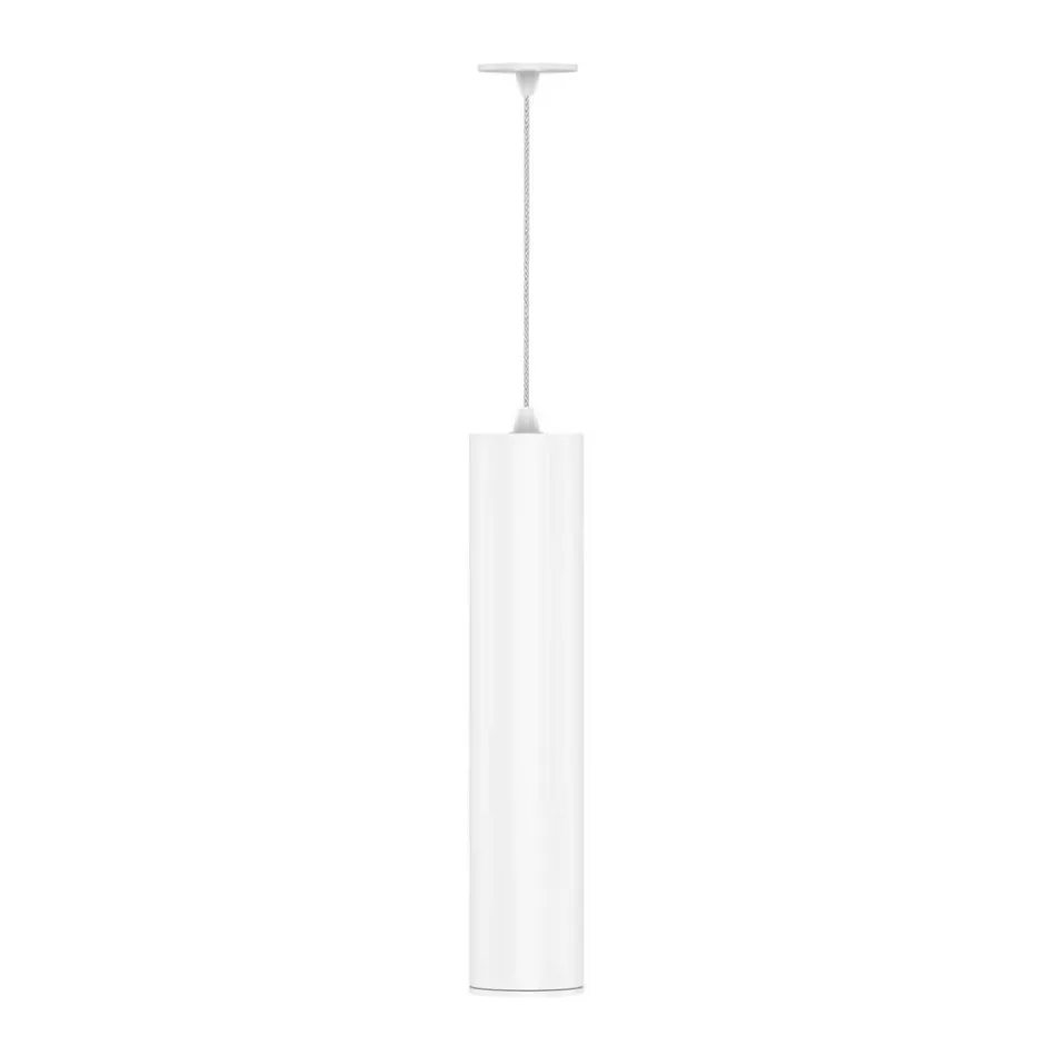 7W Led Suspended Lamp in White or Black Aluminum Recessed - Rebolla Viadurini
