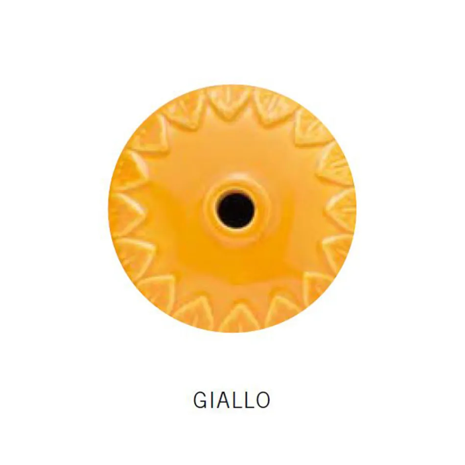 Suspended Lamp Handcrafted Ceramic and Vintage Antique Brass - Colors Viadurini