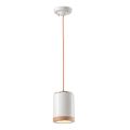 Nordic Style Handcrafted Hanging Lamp in Wood and Ceramic - Nateca