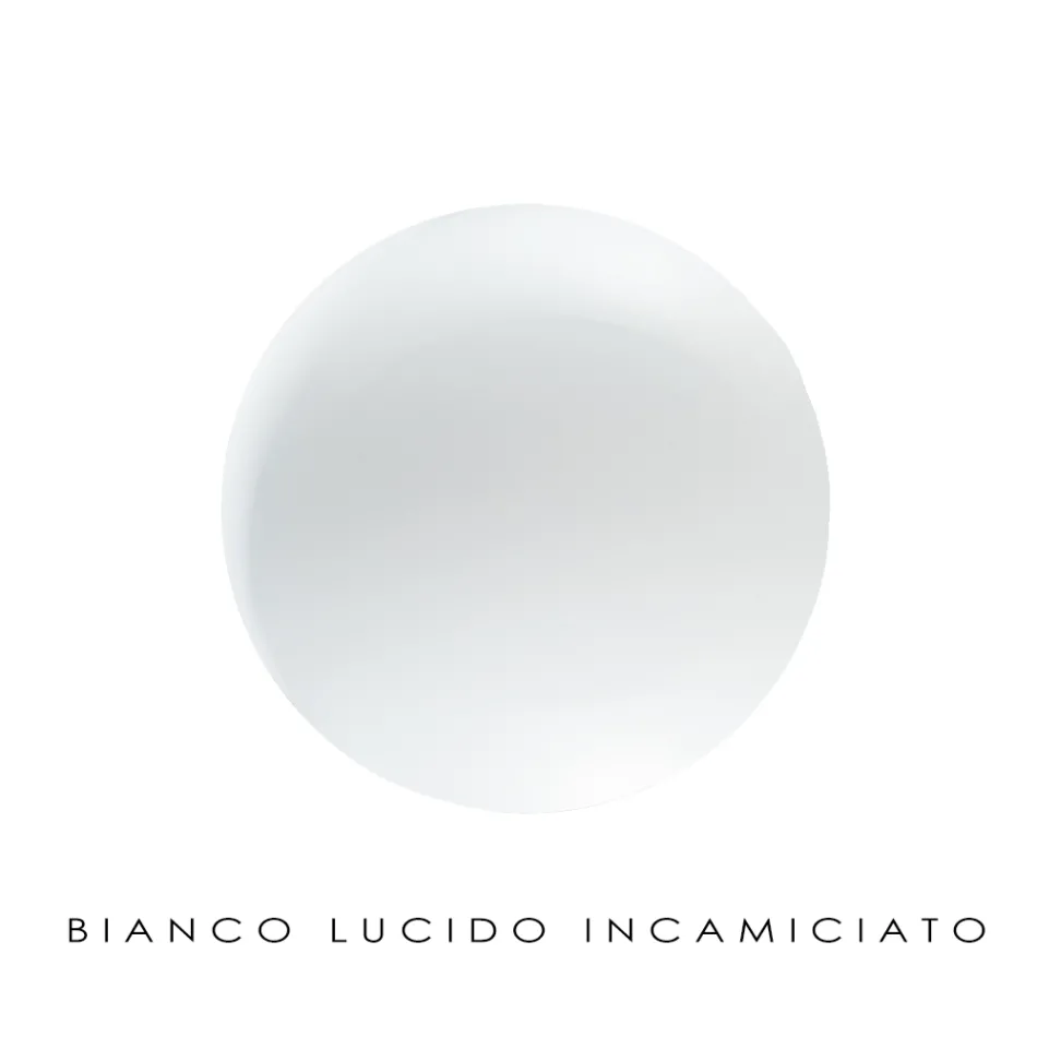 Handcrafted Suspended Lamp in Blown White Venice Glass - Snow Viadurini