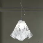 Handcrafted Suspended Lamp in Blown Venetian Glass 35 46 cm - Mary Viadurini