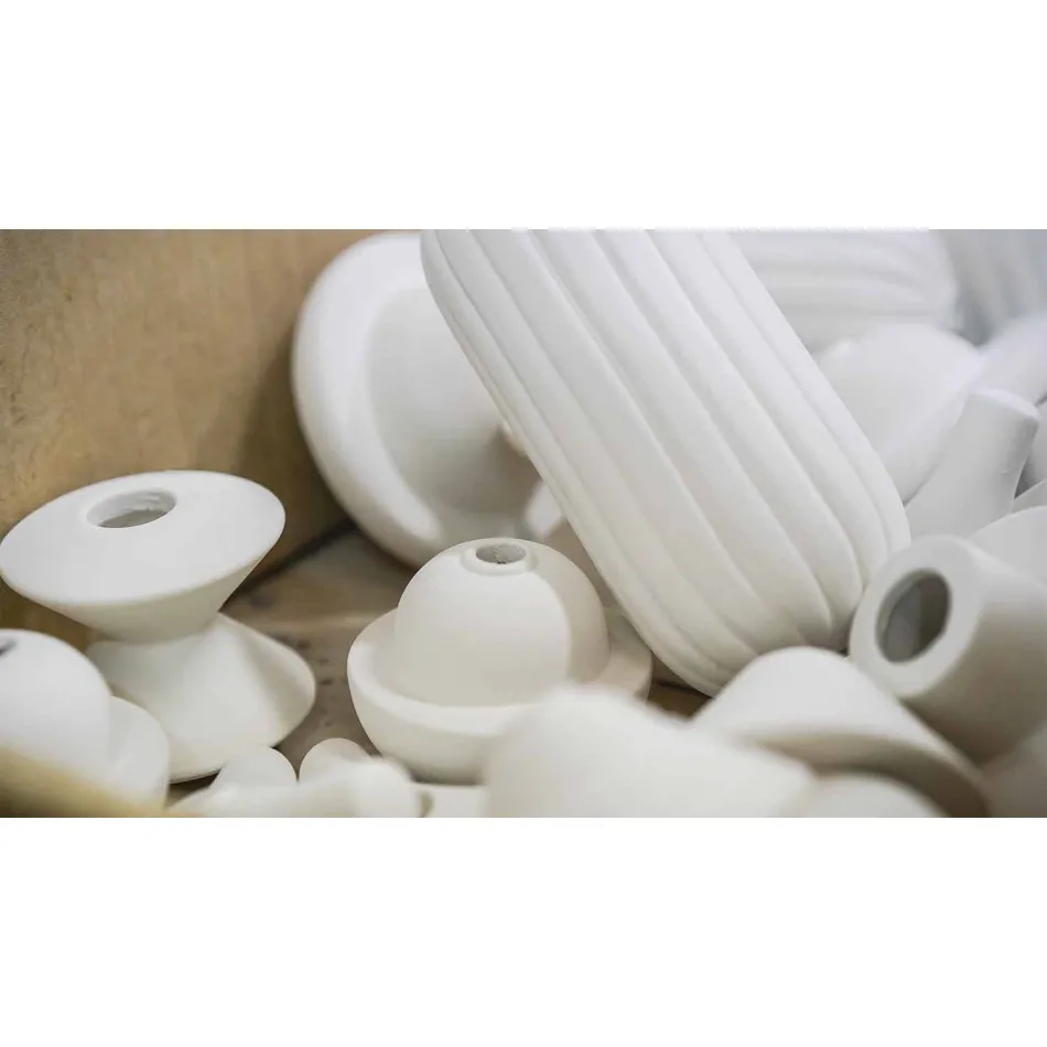 Yellow or Green Retro Ceramic Hanging Lamp Made in Italy - Ferroluce Lariat Viadurini