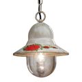 Outdoor Suspended Lamp in Hand Painted White Aluminum - Imperia