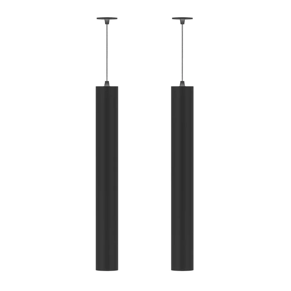 Suspended Recessed Lamp in White or Black Aluminum, 2 Pieces - Rebolla Viadurini