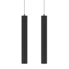 Decorative Suspended Lamp in White or Black Aluminum, 2 Pieces - Rebolla Viadurini