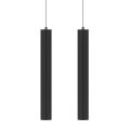 Decorative Suspended Lamp in White or Black Aluminum, 2 Pieces - Rebolla