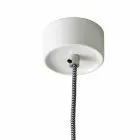 Suspended lamp in ceramic and modern aluminum made in Italy Asia Viadurini