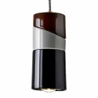 Suspended lamp in brass and modern colored ceramic made in Italy Asia Viadurini