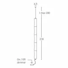 Suspended Lamp in White Polyethylene and Metal Made in Italy - Asturias Viadurini