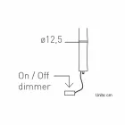 Suspended Lamp in White Polyethylene and Metal Made in Italy - Asturias Viadurini