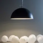 Suspended lamp in resin In-es.artdesign Mezza Luna Modern blackboard Viadurini