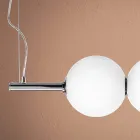 Hanging Lamp in Hand-Blown Cased Venetian Glass - Jupiter Viadurini