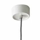 Modern suspended lamp in ceramic and aluminum made in Italy Asia Viadurini