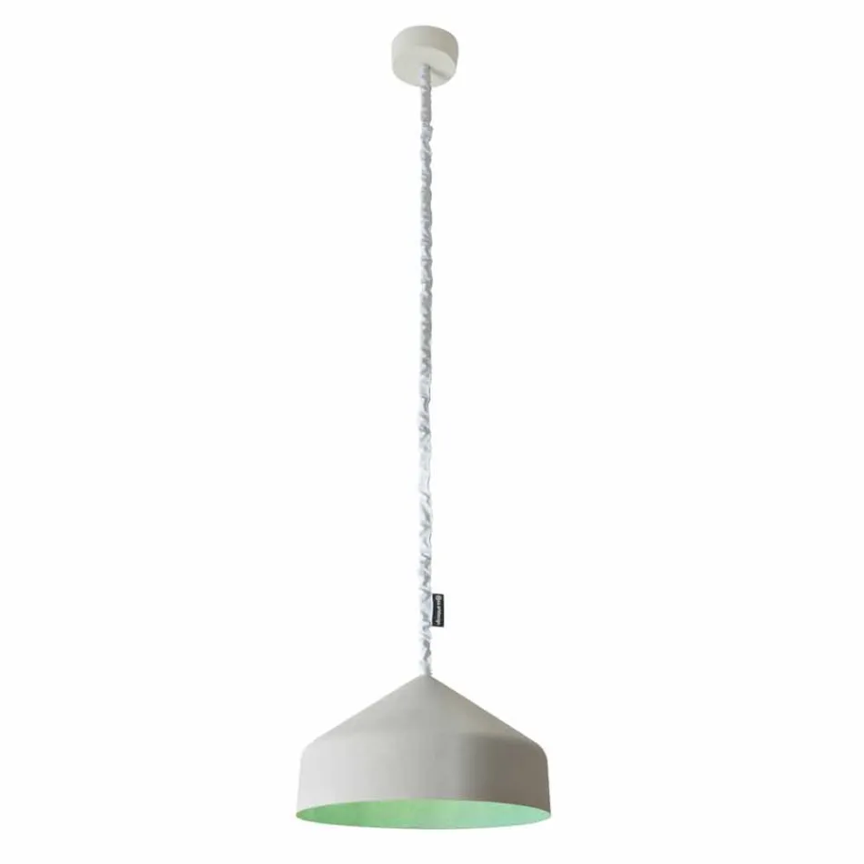 Modern suspended lamp In-es.artdesign Cyrcus Painted concrete Viadurini