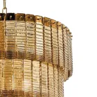 Modern Suspended Lamp in Luxury Handcrafted Glass Made in Italy - Valadier Viadurini