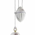 Handcrafted Ceramic Suspended Lamp in Ceramic and Iron - Rome Viadurini