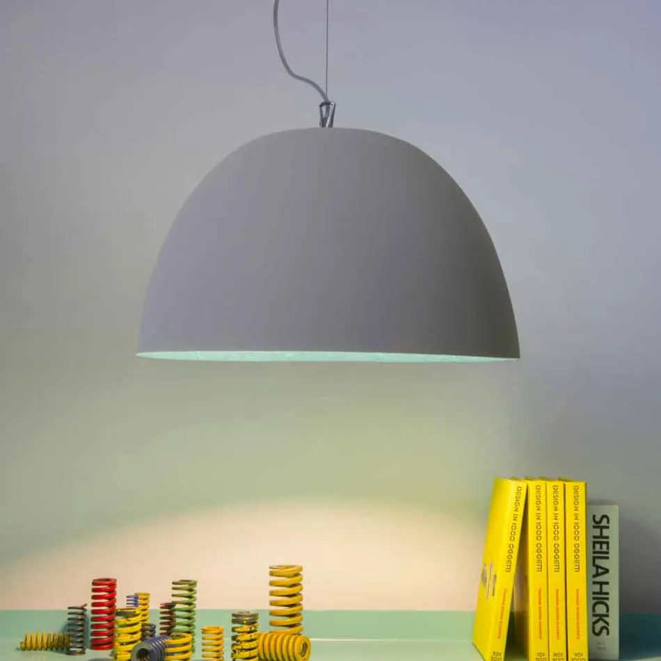 Painted suspension lamp In-es.artdesign H2o Modern cement Viadurini