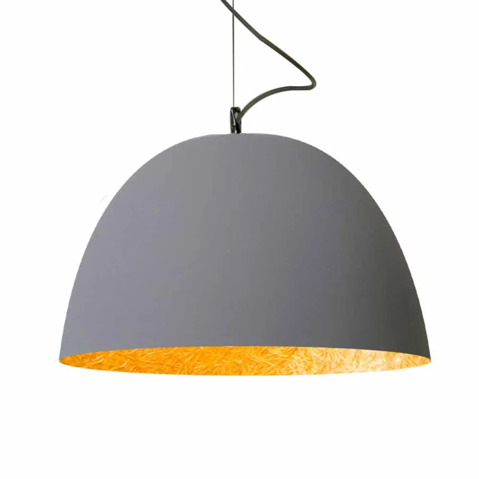 Painted suspension lamp In-es.artdesign H2o Modern cement Viadurini