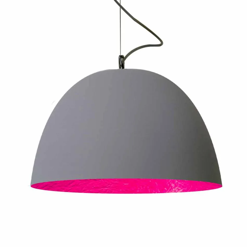 Painted suspension lamp In-es.artdesign H2o Modern cement Viadurini