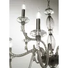 Classic 12 Lights Chandelier in Blown Glass and Hand Details - Phaedra Viadurini