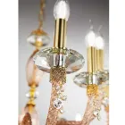 Classic 18 Lights Chandelier in Blown Glass and Hand Details - Phaedra Viadurini