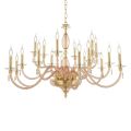 Classic 18 Lights Chandelier in Blown Glass and Hand Details - Phaedra