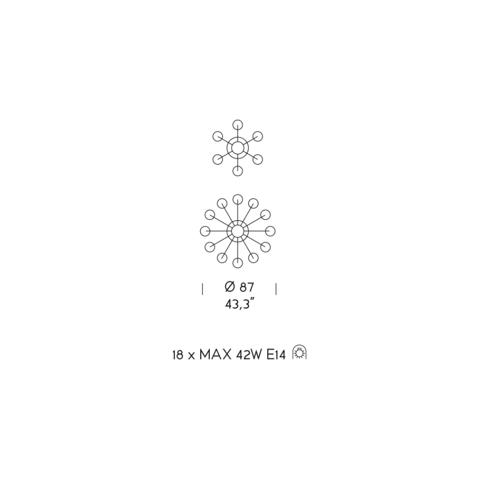 18 Lights Chandelier in Venetian Glass and Metal Classic - Florentine Style Viadurini