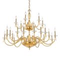Classic 24 Lights Chandelier in Blown Glass and Hand Details - Phaedra