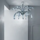 21 Lights Venetian Glass Chandelier Handmade in Italy - Jason Viadurini