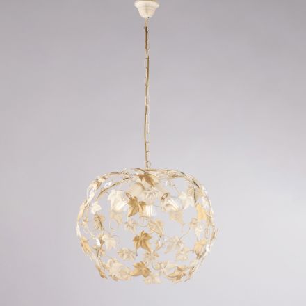Three-light metal and crystal chandelier for the living room – Orchidea Viadurini