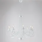Five-light chandelier in metal and glass for a balanced and diffused light – Laguna Viadurini
