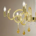 6 Light Handmade Venice Glass Chandelier Made in Italy - Bernadette Viadurini