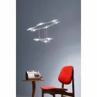 9 Lights Chandelier in Fine Painted Aluminum Made in Italy - Flash Viadurini