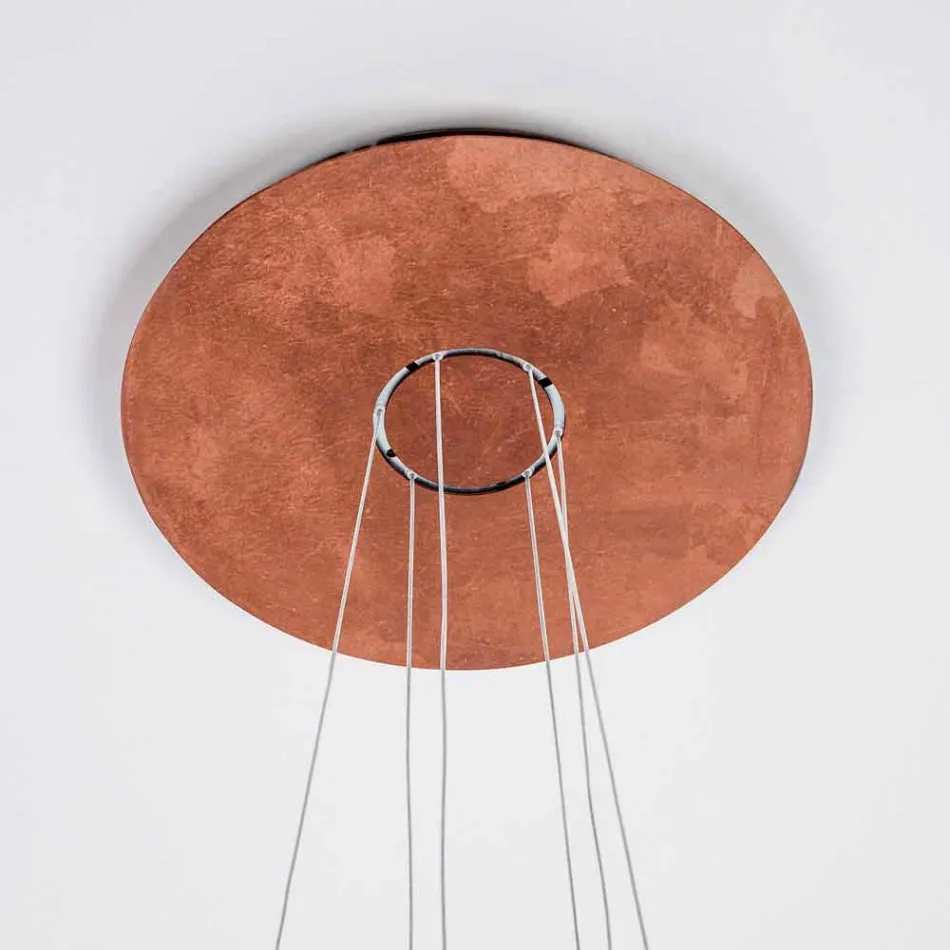 9 Lights Chandelier in Fine Painted Aluminum Made in Italy - Flash Viadurini