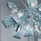 9 Light Venetian Glass Chandelier, Handmade in Italy - Diamonique Viadurini