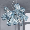 Venetian Glass Chandelier with 9 Lights, Handmade in Italy - Diamonique