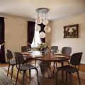 Five-Dome Venetian Glass Chandelier Made in Italy - Lucilla